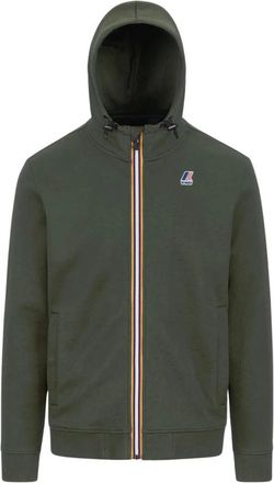 K-Way LE Vrai Arroux HV Poly CO - Heren - Hoodies - Groen - S - Katoen - Hoodies & sweatvesten