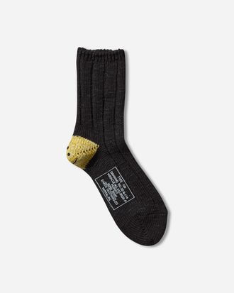 KAPITAL 56 Yarns MA-1 Rainbowy Happy Heel Socks Black