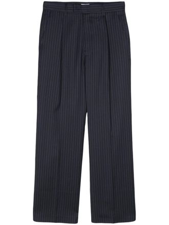 Winnie New York Israel pinstripe-pattern trousers - Blue