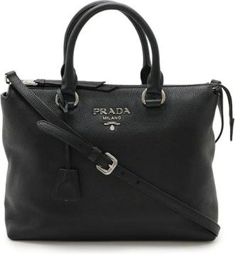 Prada Pre-owned Handbags, female, Black, Size: ONE SIZE Pre-owned Vintage Handbag