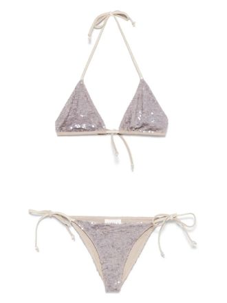 P.A.R.O.S.H. Gong bikini - women - Polyamide/Elastane/Polyamide/PVC - S - Neutrals