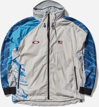 Oakley Men s Team USA Surfing Windbreaker Liquid Gray