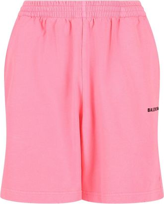 Balenciaga Logo Print Sweat Short
