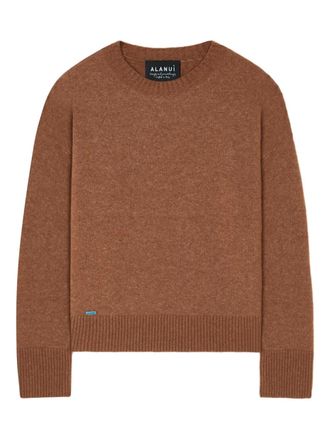 Alanui crew-neck sweater - Brown