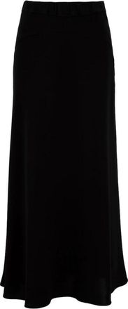Aspesi Maxi Rok - Dames - Maxi Rokken - Zwart - XS - Rokken