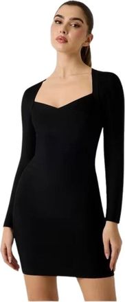 Guess Kleedjes, Dames, Zwart, XS, Polyester, Abito Tubino Corto