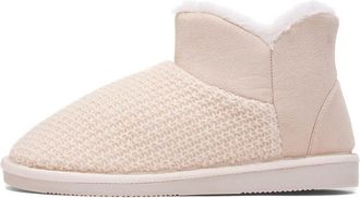 Jo & Joe Rosanna Womens Cream Bootie Slipper - Size 5 UK - Off-White