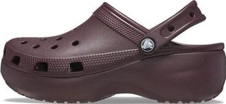 Crocs (WMNS) Crocs Classic Platform Clogs Dark Cherry 206750-6WD