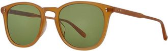 Garrett Leight KINNEY SUN SUS/SFPGN Mens Sunglasses Brown Size 49