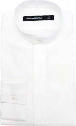 Karl Lagerfeld Heren, Overhemden, Wit, Maat: 2XL