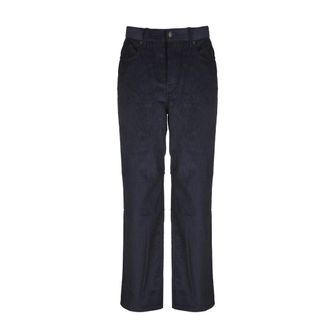 Haikure Broeken, Heren, Blauw, W33, Logan Velvet Fix Rechte Broek