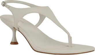 Calvin Klein Portia Ankle Strap Sandal in White at Nordstrom, Size 6.5