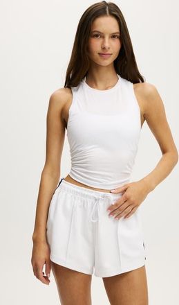 Cotton On Womens Active Open Back Muscle Tank in White at Nordstrom, Size X-Small