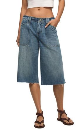Lucky Brand Low Rise Culotte Denim Shorts in Wild Child Wash at Nordstrom, Size 26