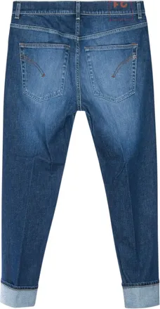 Dondup Cropped Cuff Jeans - Blue