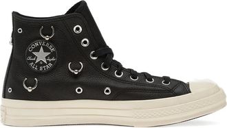 Converse Chuck 70 Hi eyelet-detail sneakers - unisex - Fabric/Fabric/Rubber - 6.5 - Black