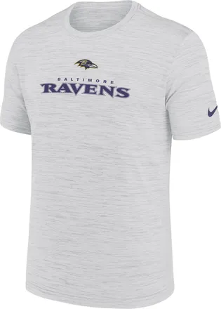 Nike Baltimore Ravens Velocity Nike Mens Dri-FIT NFL T-Shirt in White | NKPQ10A8G-X3B