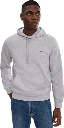 Lacoste Cotton Fleece Hoodie Mens Sweatshirt Grey : 7 (2XL)