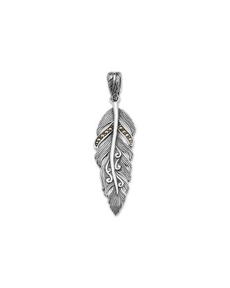 Samuel B. 18K Over Silver Leaf Pendant