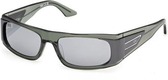 GCDS GD0073 98C Mens Sunglasses Green Size 56