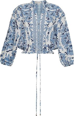 Cara Cara Top Perrin con coulisse - Blu