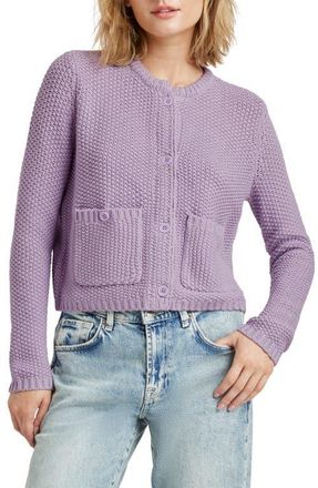 Splendid Andrea Crop Cardigan in Lilac at Nordstrom, Size X-Large