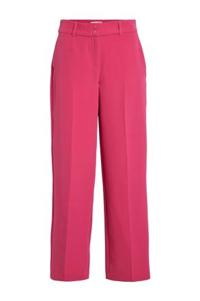 Vila straight fit pantalon VIMYA roze