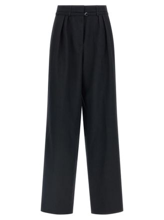 Dries Van Noten Black Tailored Pleated Pants