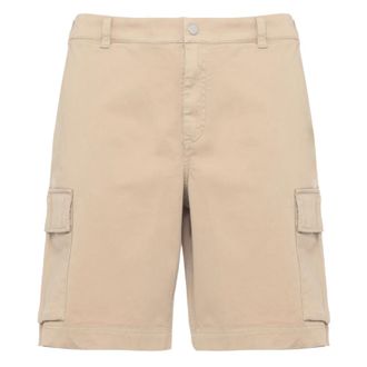Woolrich Casual Shorts, male, Beige, Size: XL Cotton Twill Cargo Short