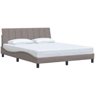 vidaXL Cama Sin Colch&oacute;n Tela Gris Taupe 160x200 Cm Vidaxl