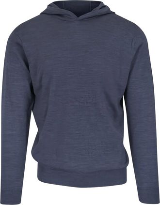 Peter Millar m&eacute;lange hoodie - Blue
