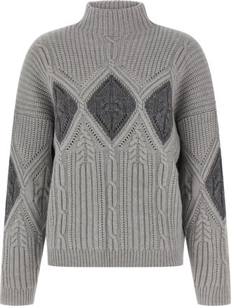 Twin-Set Lozenge Intarsia Sweater