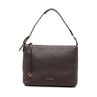 Etro Bolso hobo mediano de piel - Bags - Mujer - Marr&oacute;n - ONE SIZE