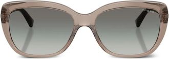 Vogue Eyewear crystal-embellished square sunglasses - women - Acetate - 55 - Brown