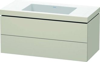 Duravit Duravit - Lavamanos L-cube Con Base Mural, 100x48 Cm, 2 Cajones