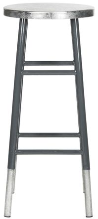 Safavieh Taburete de bar en hierro plateado