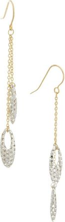 Italian Gold, Inc 10K Puffed Oval Drop Earrings
