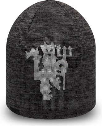 New Era Winter Skull Beanie - Devil Cuff Manchester United Black