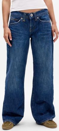 BDG Kayla Low Rider Wide Leg Jeans in Blue at Nordstrom, Size 32 32