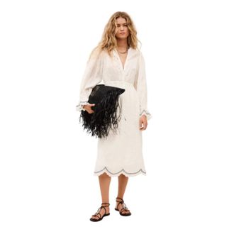 BA&SH Dames, Jurken, Beige, Maat: 3XS