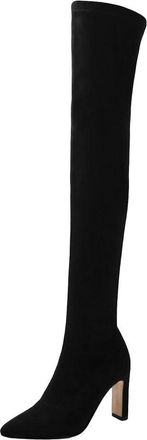 Generic Womens Pointed Toe High Heels Stretch Long Boots Elegant Dating Over-The-Knee Boots