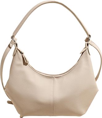 Generic PU Leather Shoulder Bag Large Dumpling Bag Fashion Handbag for Women (Beige)