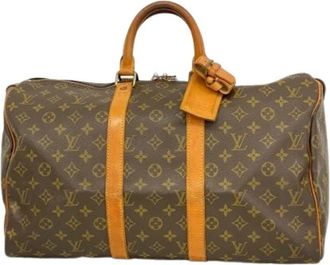 Louis Vuitton Pre-owned Weekend Bags, unisex, Brown, Size: ONE SIZE Pre-owned Keepall 45 Boston Bag