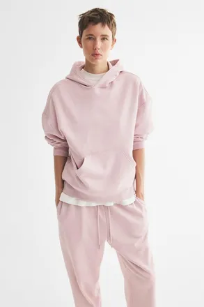 H&M Hoodie in Light Dusty Pink at Nordstrom, Size Xx-Large