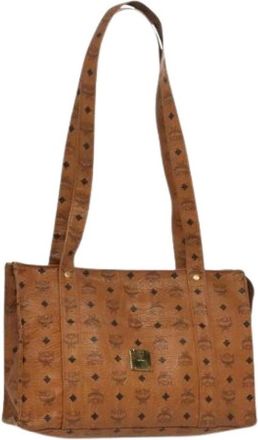 MCM Pre-owned Plastic handbags - Dames - Vintage Shopper - Bruin - ONE Size - Leer - Vintage