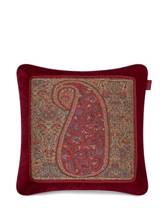 Etro Home Cuscino con effetto jacquard (45cm x 45cm) - Rosso