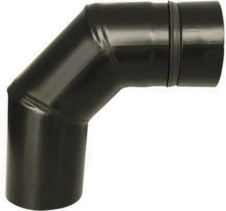 OEM Codo Negro Stahl System Sin Limpieza 90&deg; 80 Mm Ppkol80/90bw