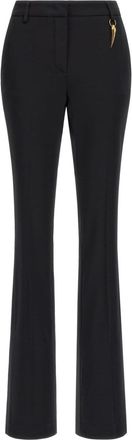Roberto Cavalli Tiger Tooth bootcut trousers - women - Viscose/Polyester/Cotton - 38 - Black