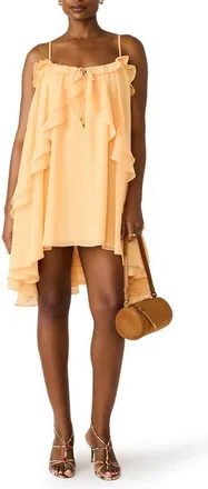 Steve Madden Lorella High-Low Minidress in Apricot at Nordstrom, Size X-Small