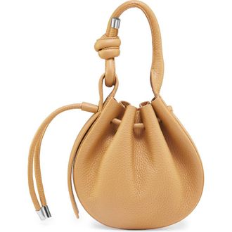 Behno Mini Ina Pebble Leather Crossbody Bag in Bisque at Nordstrom